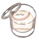 Pro-mold Round Tube Baseball Holder Display Case With Pop Off Lid Uv Made In Usa