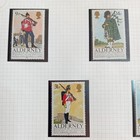 Alderney Qeii Stamps 1985 Military Uniforms Set Of 5 Mint Mnh