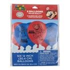 Super Mario Brothers Value Confetti Party Favor And 6 Balloons 12 Inch