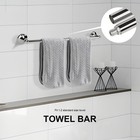 Ntipox 4 Piece Chrome Bathroom Hardware Accessories Set towel Bar Set 23 6 In   