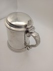 Pewter Lidded Tankard Stein Pint Made In Sheffield England See Through Base 