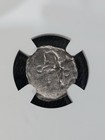 Celtic Gaul  Aedui  1st Century Bc  Silver Quinarius  Horse  Ngc Fine