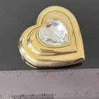 Ysl Compact Yves Saint Laurent Heart Gold Made In France Stunning Collectable 8g