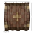 Vhc Brands Shower Curtain Prescott Rustic 72x72 Unlined Patchwork Bath Decor