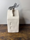 Rae Dunn Home Bird House White Artisan Collection By Magenta 9  Tall W  Ribbon
