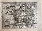 Antique Map Of France   nova Gallia Tabula   By Mercator   C  1628