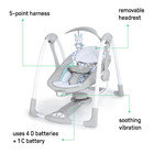 Ingenuity 2-in-1 Portable Baby Swing   Infant Seat With Vibrations - Raylan