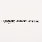 4pcs Sony Aluminum Logo Badge Replacement Piece 30mm X 5mm