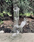 Premium Quality 8  Inch Clear Glass Hookah Water Pipe Bong With 14mm Bowl