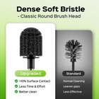 Toilet Plunger And Brush Set  Bathroom Powerful Cleaning Round Bristle Brush    