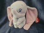 New Disney X Ty Sparkle Beanie Baby 7  Dumbo The Elephant Plush Bean Bag Toy Nwt