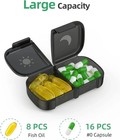 Weekly Pill Box Organizer 7 Day Medicine Storage Case 2 Times A Day Daily Am Pm
