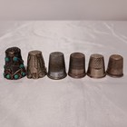 Lot Of 12 Asst  Vintage Thimbles Simons Brothers  Mexico  Sterling Asst Sizes