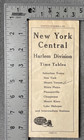 1936 New York Central Harlem Division Time Tables Suburban Trains