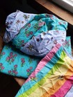 Twin Size Sheet Set  Butterflies  Flowers  Rainbow  Kids Mix  Adorable