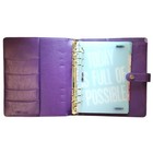 Simple Stories Carpe Diem A5 Planner 6 Rings W dividers   Inserts Grape