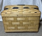 Upj Pitt Johnstown Alumni University Of Pittsburgh Log Cabin Basket W Lid Ooak
