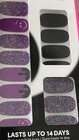 Dashing Diva Halloween 32 Gloss Nail Strips Monster Smiles Purple Glitter New