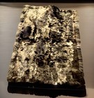 Alpaca Fur Rug Or Blanket Hand Made In Peru 4   x5    Brown  Unbacked 3   long Hair