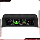 Gps Car Digital Speedometer Hud Gauge Inclinometer Compass Slope Meter Level Usa