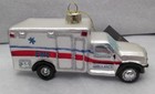 First Responder  Classic Aid Unit Glass Christmas Ornament New