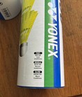 Yonex Mavis 350 Badminton Shuttlecocks Blue Cap Medium Speed 6 Piece Yellow 
