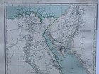 1872 Egypt Hand Coloured Antique Map By W g  Blackie