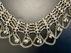 Vintage Indo-persian Pashtun Tribal Ethnic Antique Low Grade Silver Necklace