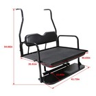 For 2000-2013 Club Car Ds Golf Cart Flip Folding Rear Seat Kit Back Seat
