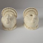 Lenox Turkey Taper Candle Holders Set Of 2 Ivory Gold Boxed Ceramic