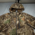 Realtree Jacket Mens Medium Brown Edge Camo Scent Factor Hunting Full Zip Hooded