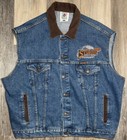 Texas Wear Denim Vest Sturgis Biker Motorcycle Men s Black Hills Run Vintage 