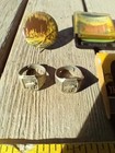 Pair Of Antique Yellowstone Park Souvenir Rings   More Vintage Goodies
