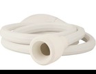 White Shampoo Bowl Sprayer Attachment W  Flexible Hose  Plastic