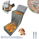 Outdoor Stainless Steel Feeder Small Animal Pets Squirrel Bird Hedgehog Kangaroo