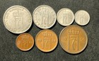Vintage Norway Coin Lot - 1952-1957 Series - Full Set - Free Shipping
