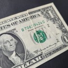 1969a  1 Federal Reserve Note Foldover Printing Error Rare Us Paper Money