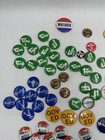 60  Buttons Political Pinback 60 s 70 s Ike Muskie Democrat Texas Wisconsin Vtg