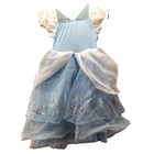 Disney Girls 5 6 Cinderella Costume Dress Blue Dress Up Princess Play Halloween