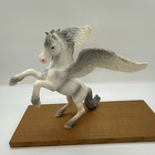 Vintage Schleich Pegasus Rearing 2004 Sparkle White Winged Flying Horse Retired