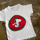 1971 Vintage 70s Snoopy Home Run King Baseball T-shirt Kid Size  adult Size Xxs 