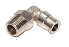 Tube Fitting Swiveling Elbow Metal Push In To Connect  5 Pcs 1 4  Od X 1 4 Npt  