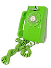 Vintage Stromberg Carlson Lime Green Rotary Wall Telephone Phone