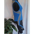 Zoot Mens Tri Suit Blue Black Sleeveless Triathlon One Piece Padded Size Large
