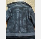 Black Raf Aviator Men s B3 Sheepskin Real Shearling Leather Flight Bomber Jacket