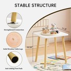Small Side Table  Modern Wood Mini Coffee Table  Easy Assembly Compact End Ta   