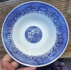 Vintage Blue Willow 8      Serving Bowl Unmarked Vegetable Dish Ware