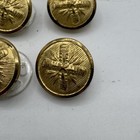 Vintage London Fog Gold Crest Replacement Buttons Set 8 Blazer Coat 15mm 20mm
