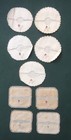 Lot Vintage 9pc Embroidered Rooster Linen Wine Glass Coasters Stemware Slip On 