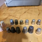 Large Thimble Collection  Antique   Vintage Some Sterling Silver 